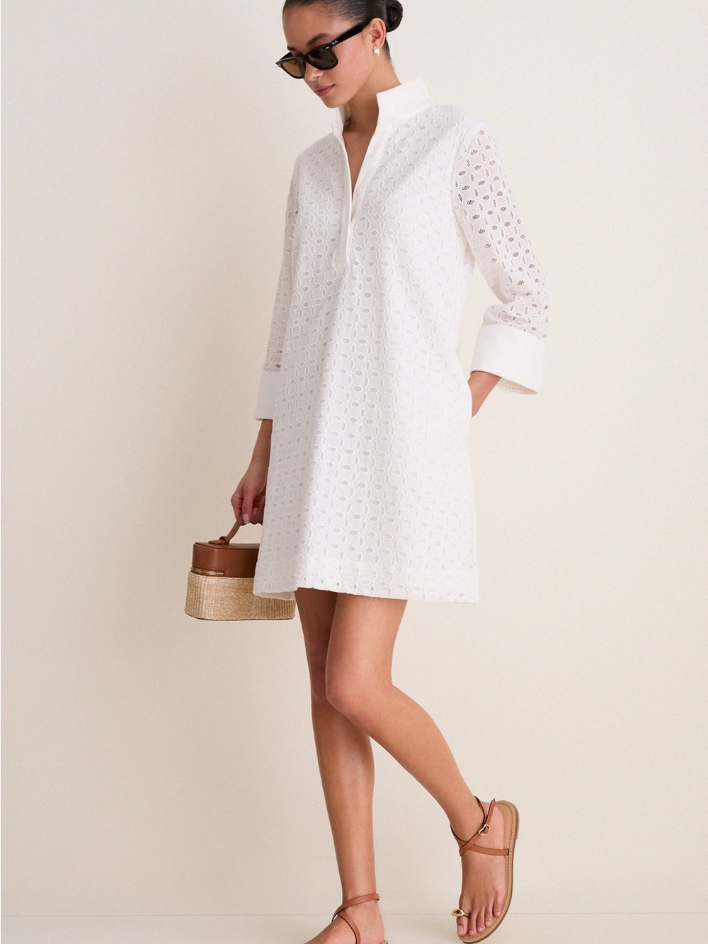 Tuckernuck White Eyelet Mini Dress